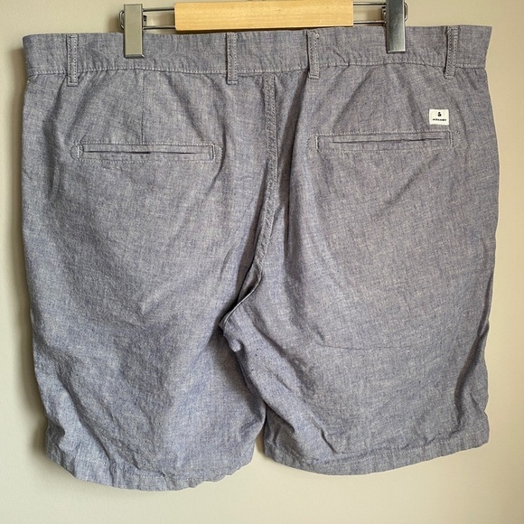 Jack &‎ Jones Cotton / Linen Blend Men's Grayish-Blue Walking Shorts Size XXL - Picture 4 of 13